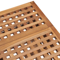 Garden Table Natural Teak Solid Teak Wood 19.7x19.7x19.7 in