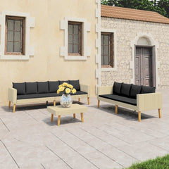 Garden Furniture Set Beige, Anthracite
