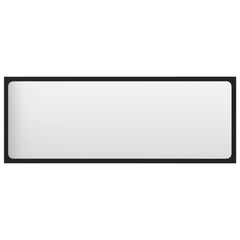 Mirror Black Engineered wood 39.4 in x 0.6 in x 14.6 in Mirror