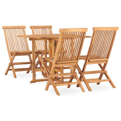Outdoor Dining Set Natural teak Teak wood Medium Foldable