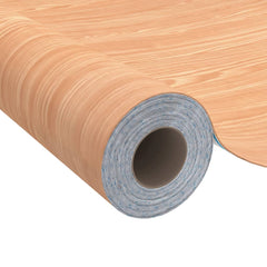 Self-adhesive PVC door film with a rustic Ahorn wood-look design in two rolls.