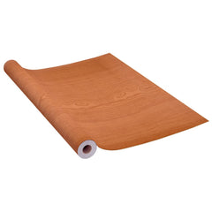Four rolls of light oak wood grain self-adhesive PVC door film with a smooth finish