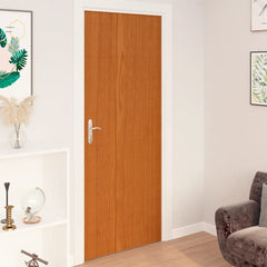 Four rolls of light oak wood grain self-adhesive PVC door film with a smooth finish