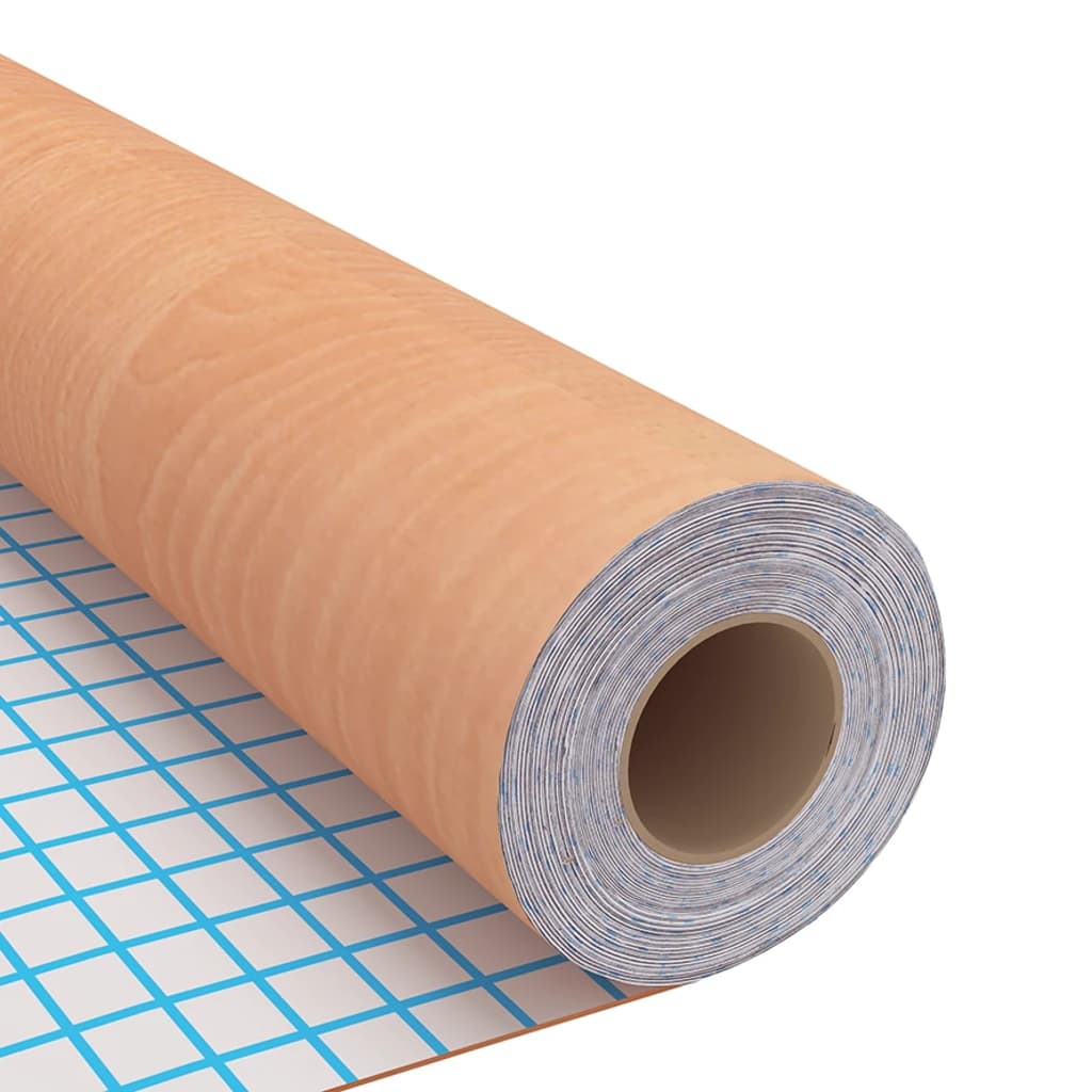 Self-adhesive PVC film featuring a Japanese oak wood grain design in two pieces.