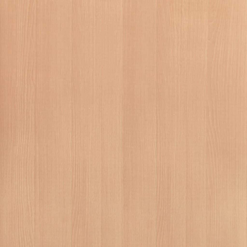 Self-adhesive PVC film with a Japanese oak wood grain design, two pieces included.