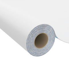 Roll of white self-adhesive PVC furniture film, 2 pack, each 196.9x35.4 inches.
