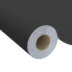 Two rolls of black self-adhesive PVC furniture film, each 196.9x35.4 inches.