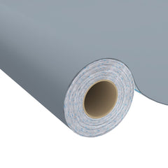 Roll of gray self-adhesive PVC film for furniture, measuring 196.9x35.4 inches, 2 pieces.