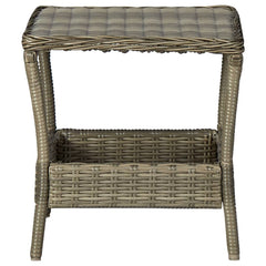 Garden Lounge Set Brown, Black