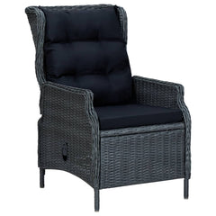 Outdoor Dining Set Dark Grey