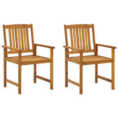 Garden Chair Set of 2 Anthracite