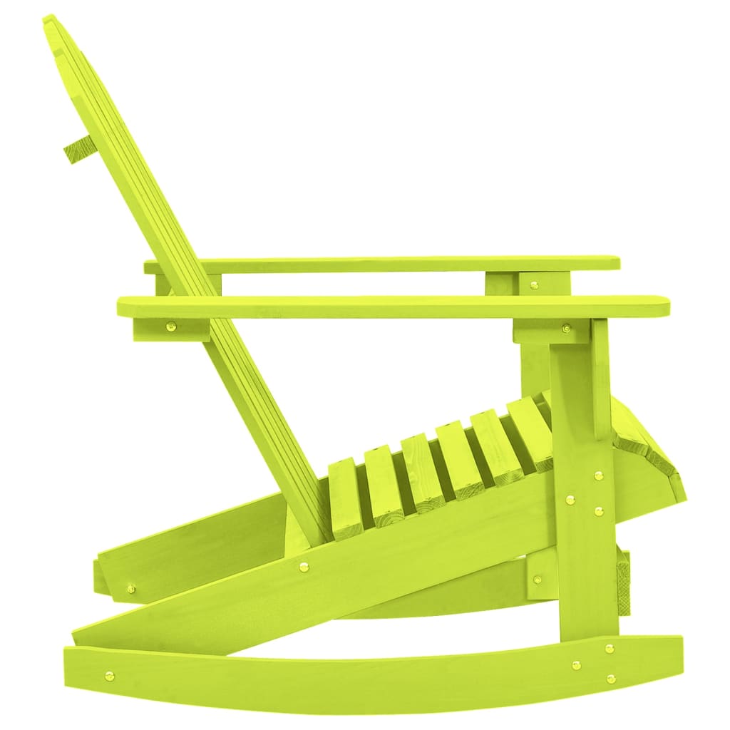 Garden Rocking Chair Green Solid fir wood Standard – Bostome