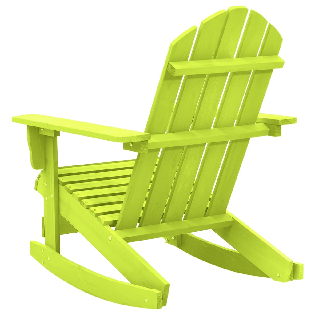 Garden Rocking Chair Green Solid fir wood Standard – Bostome
