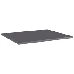 Shelf Set of 8 High gloss gray Engineered wood 23.6x19.7x0.6 in