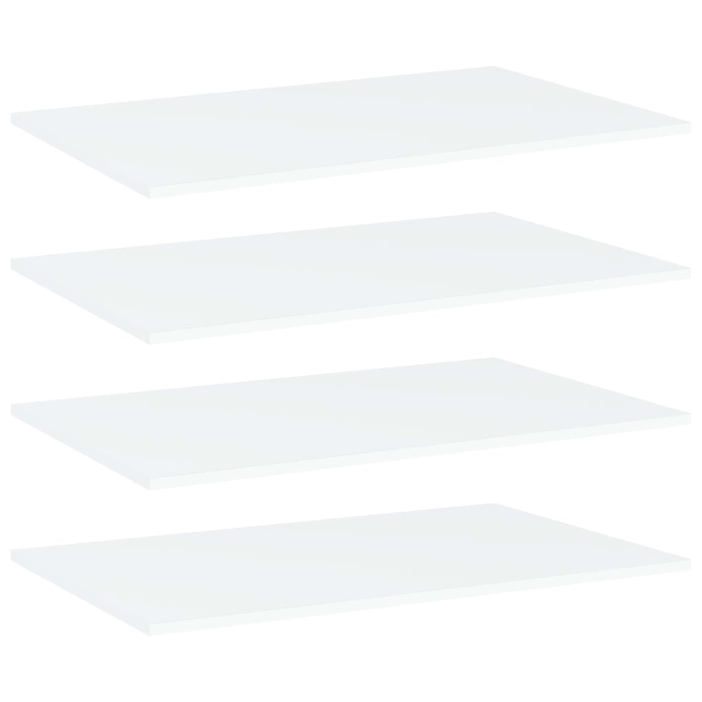 Shelf Set of 4 White Engineered wood 31.5 x 19.7 x 0.6 in