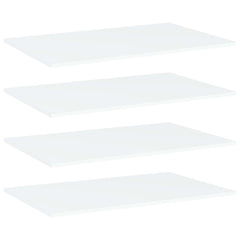 Shelf Set of 4 White Engineered wood 31.5 x 19.7 x 0.6 in