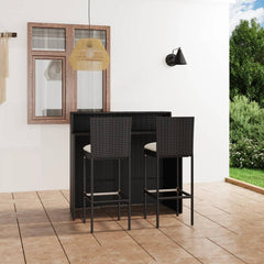 Garden Bar Set Black