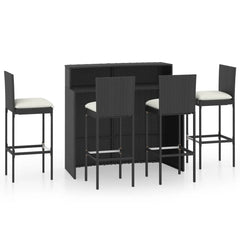 Garden Bar Set Black, Cream White