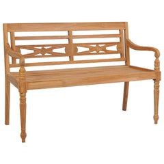 Bench Teak wood, Beige Solid Teak Wood Medium Tough