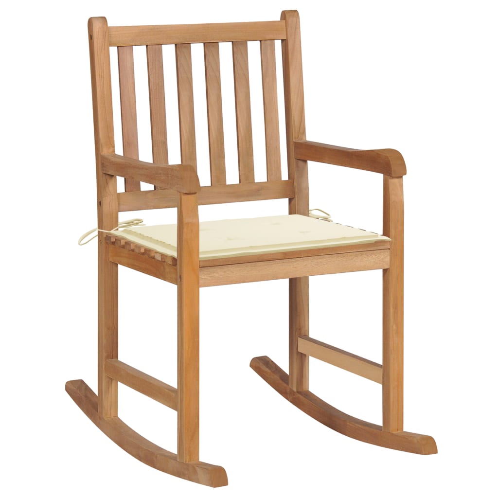 Rocking Chair Natural Teak Teak Wood Standard Durable