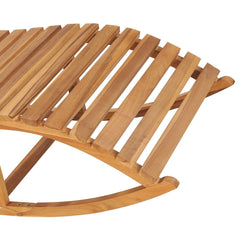 Sun Lounger Teak Wood, Anthracite Cushion