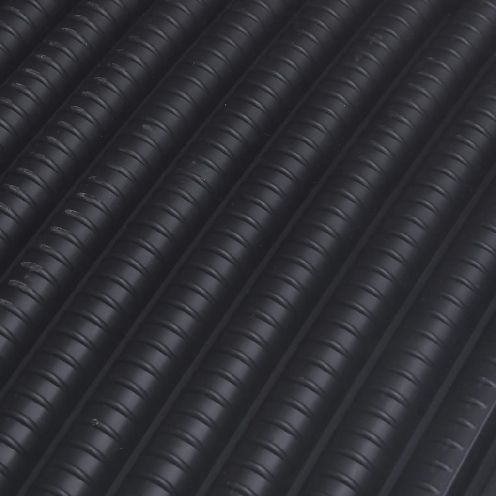 Two black curved solar pool heating panels, each 43.3x25.6 inches.