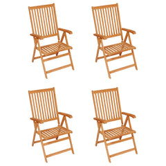Garden Chair Set of 4 Teak Teak wood Standard