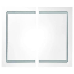 Bathroom Cabinet Anthracite MDF, Glass Medium Bathroom Cabinet