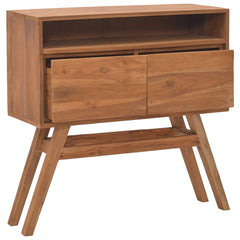 Console Table Warm Natural Solid Teak Wood Standard Console Table