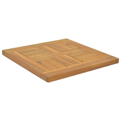 Table Top Teak Solid teak wood 15.7 x 15.7 x 1.0 in Durable