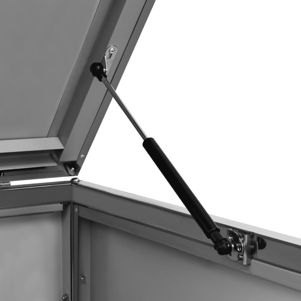 Triple Wheelie Bin Shed 81.5x30.5x44.3 Stainless Steel