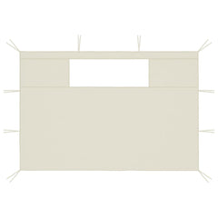 Gazebo Sidewalls with Windows 2 pcs Cream