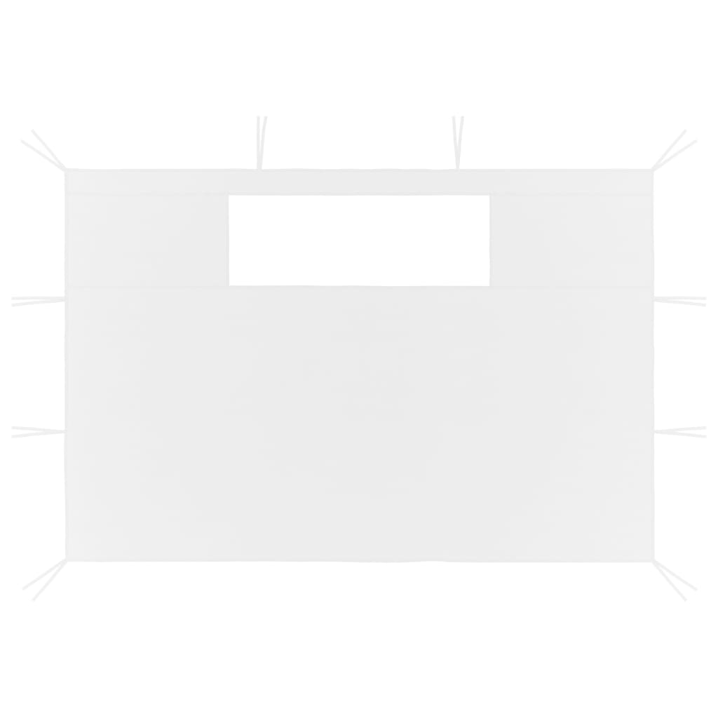 Gazebo Sidewalls with Windows 2 pcs White