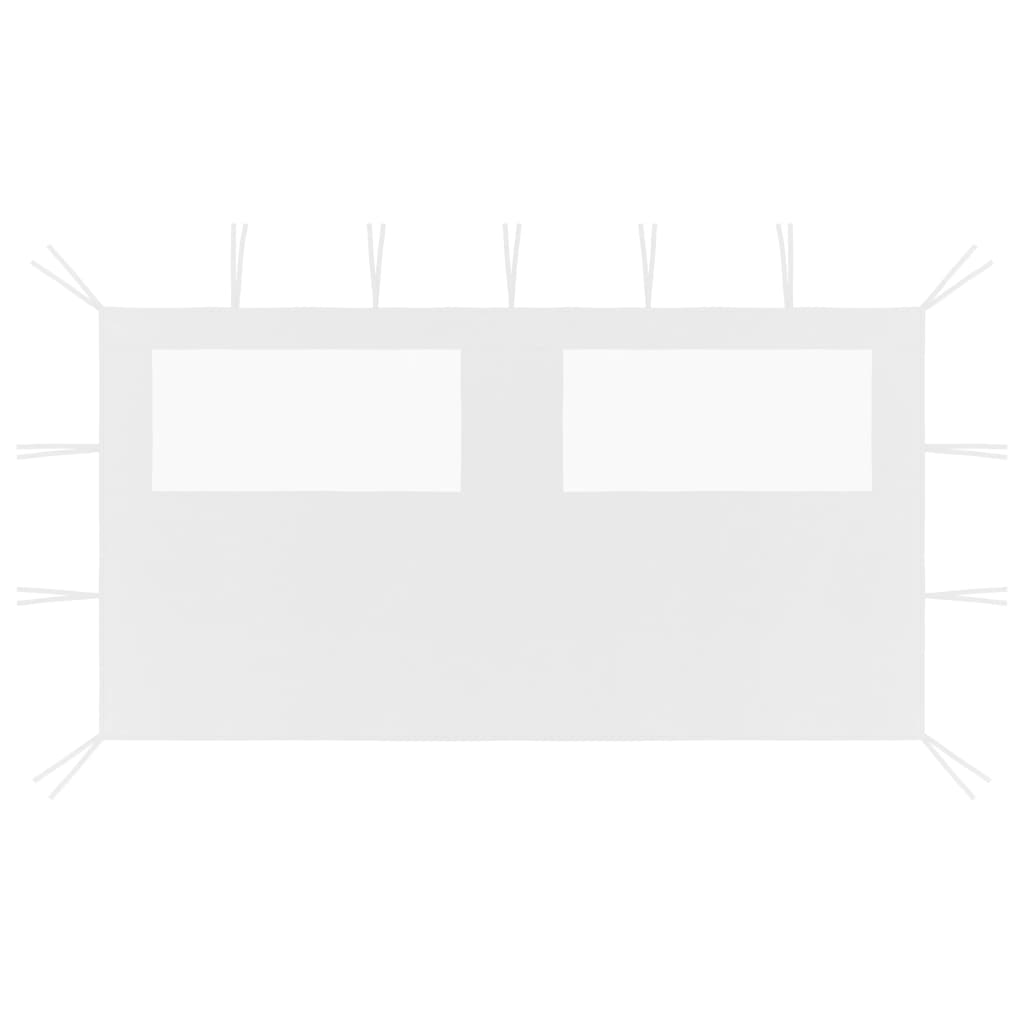 Gazebo Sidewall with Windows 13.1'x6.6' White