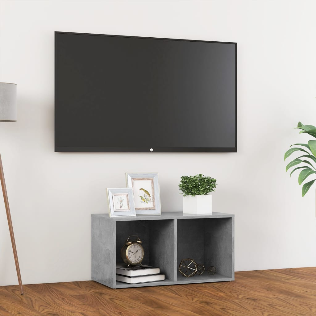 TV Cabinet Concrete grey Engineered wood Standard TV Cabinet