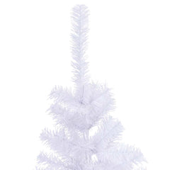4ft white artificial Christmas tree with 230 PVC branches and a sturdy metal stand.