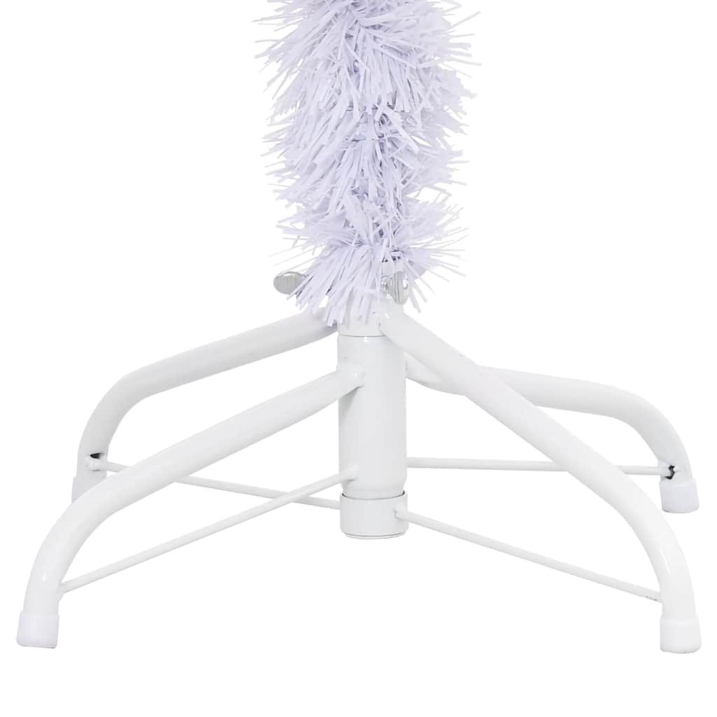 4ft white artificial Christmas tree with 230 PVC branches and a sturdy metal stand.