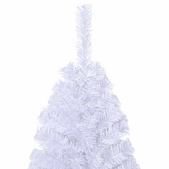 4 ft white artificial Christmas tree with thick PVC branches and sturdy steel stand