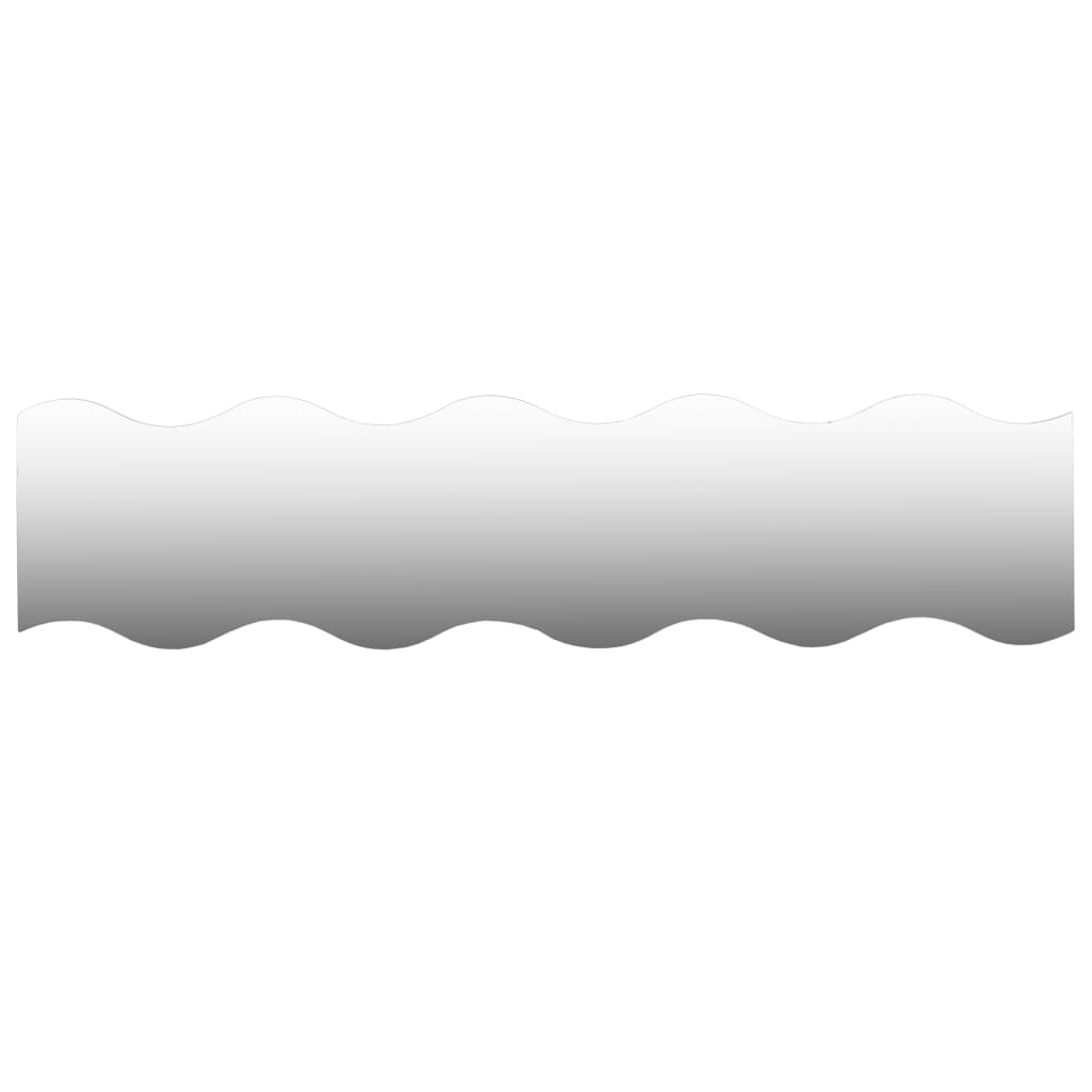 Wall Mirrors 4 pcs 39.4x9.1 Wave Glass