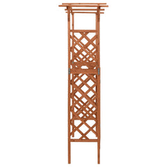 Pergola with Gate 45.7x15.7x80.3 Solid Firwood