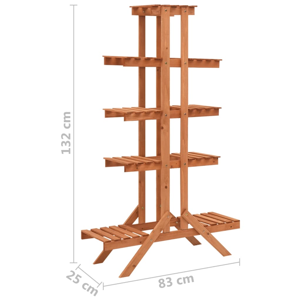 Plant Stand 32.7x9.8x52 Solid Firwood