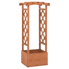 Trellis Planter with Arch 19.3x15.4x46.1 Firwood