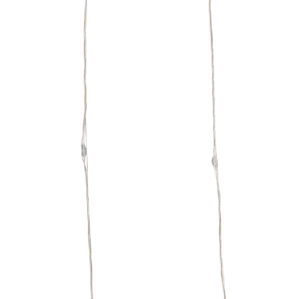 49.2ft copper wire string lights with 150 cold white LEDs and remote control.