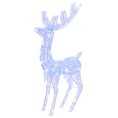 XXL Acrylic Christmas Reindeer 250 LED 6 ft Blue