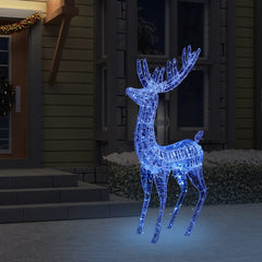 XXL Acrylic Christmas Reindeer 250 LED 6 ft Blue