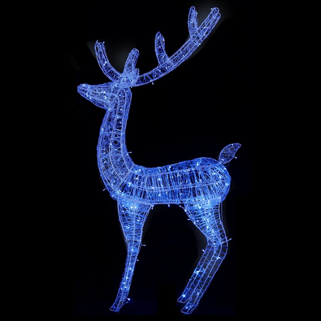 XXL Acrylic Christmas Reindeer 250 LED 6 ft Blue