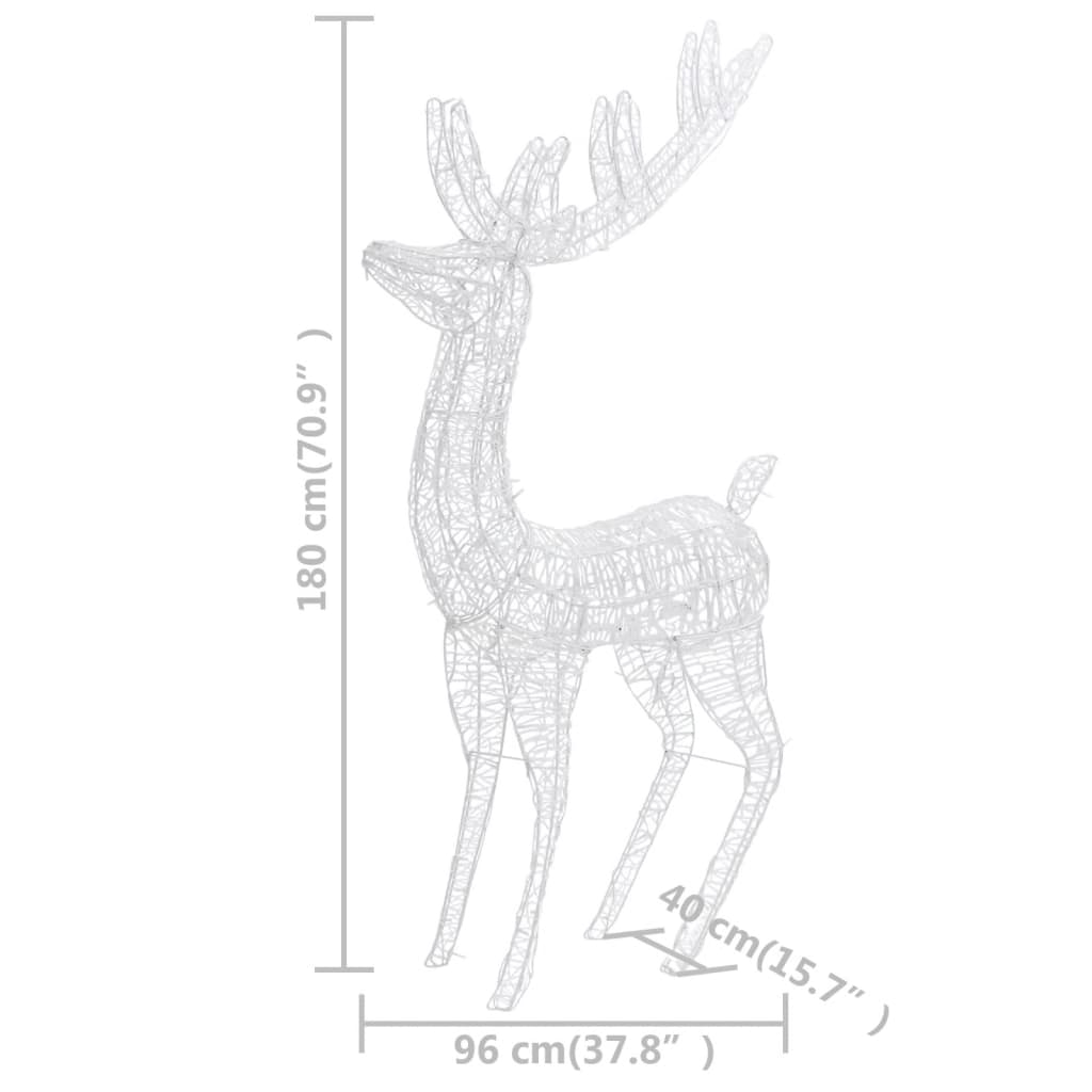 XXL Acrylic Christmas Reindeer 250 LED 6 ft Blue