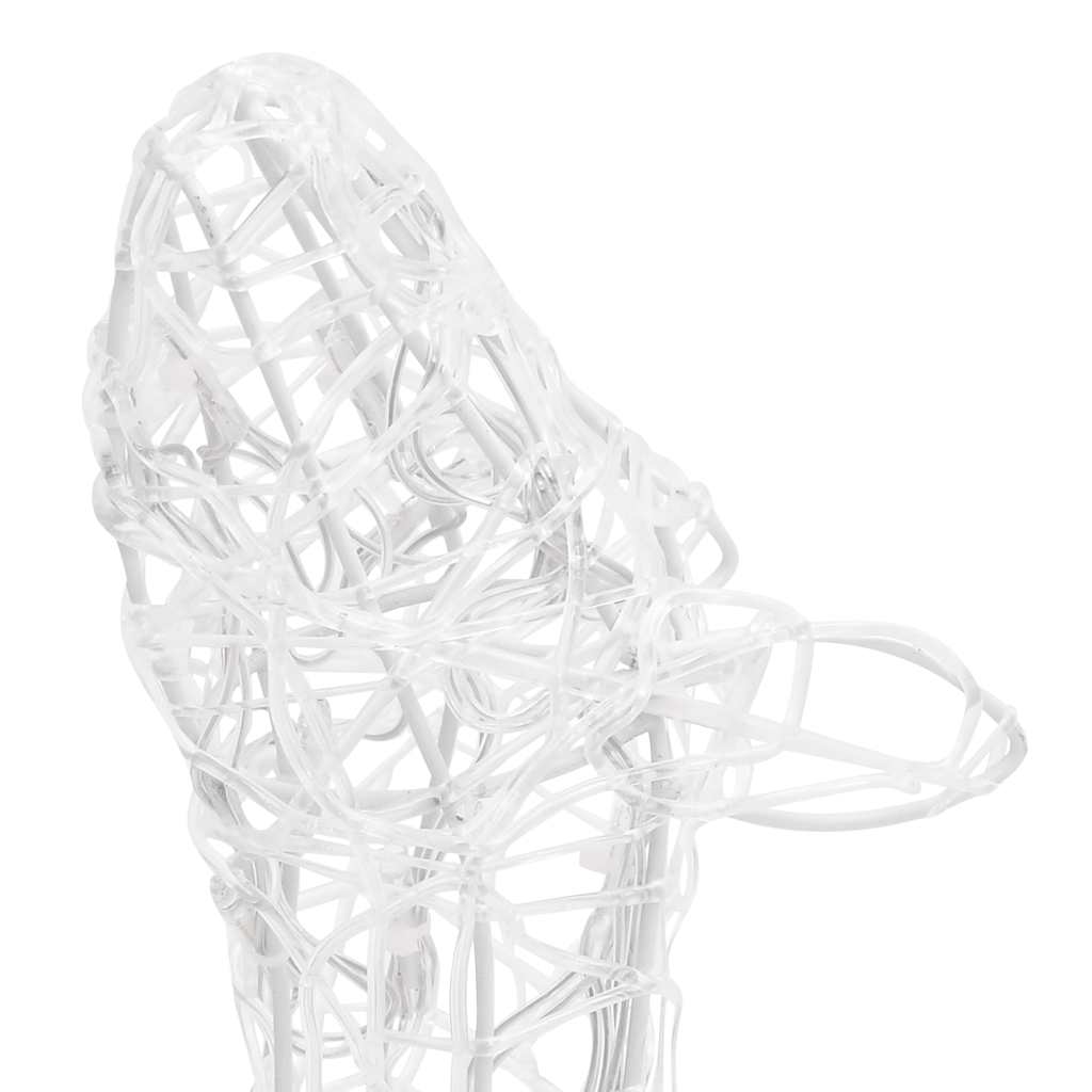 Acrylic reindeer family decoration with 300 blue LED lights in three sizes for festive display.