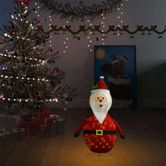 Santa Claus Figure Red Fabric, Steel 23.6 in Christmas Decoration