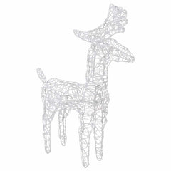 Reindeers & Sleigh Christmas Decoration 160 LEDs 51.2 Acrylic